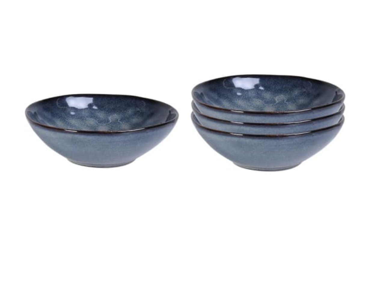 Blue Stoneware Bowl Set of 4