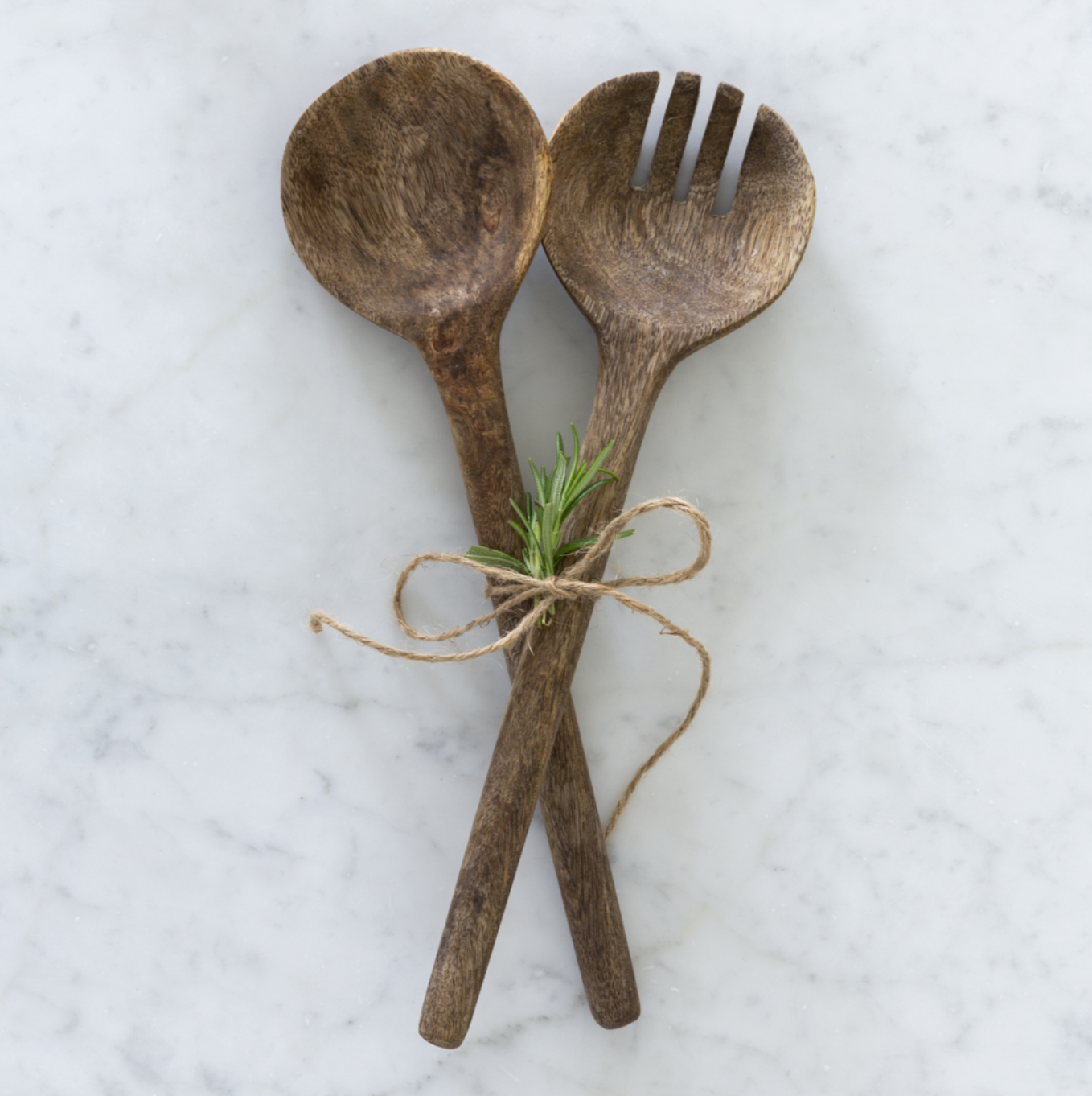 Mango Wood Salad Servers - Set of 2