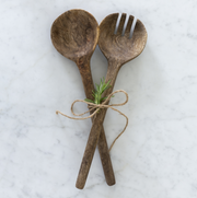 Mango Wood Salad Servers - Set of 2