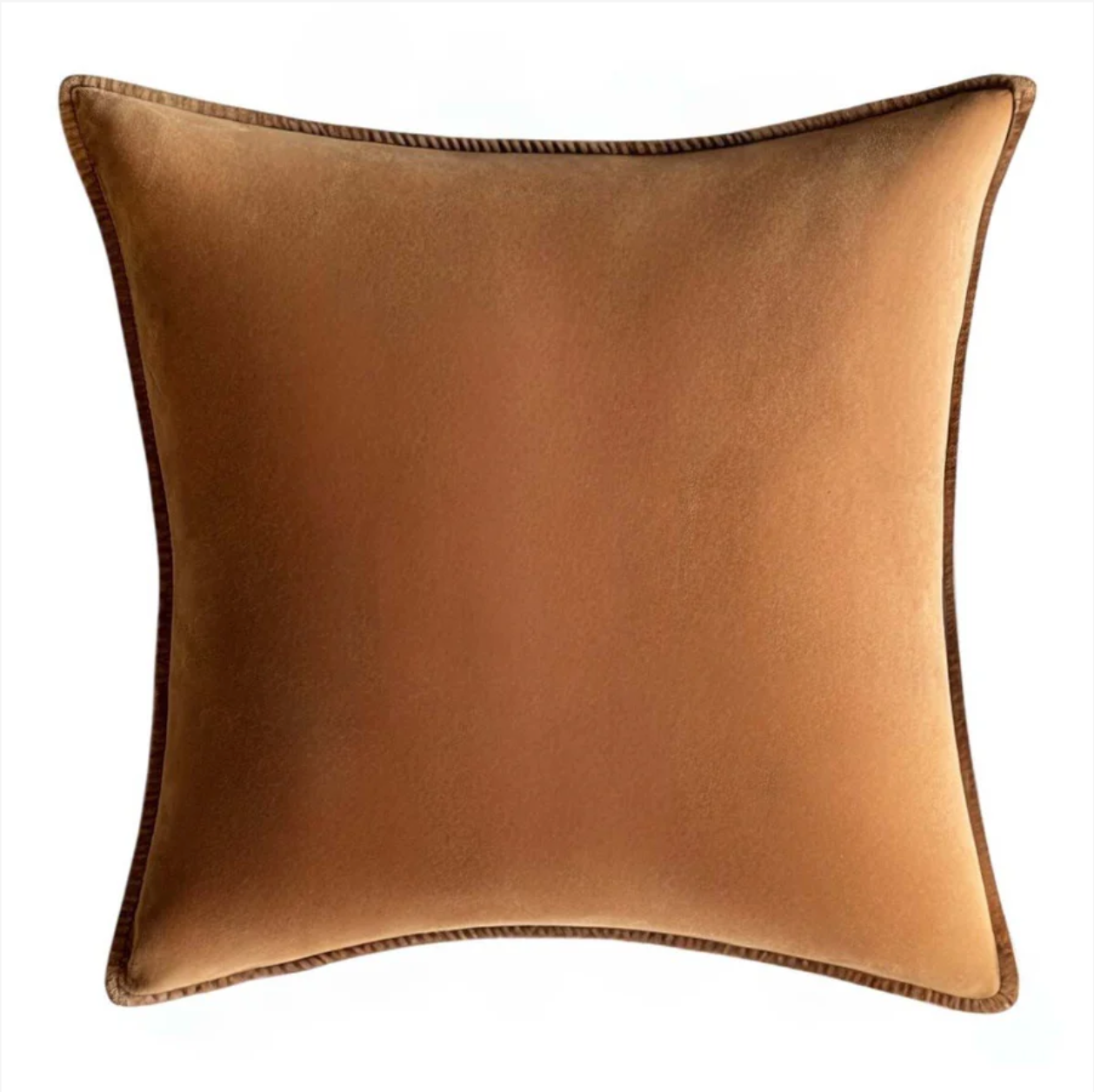 Brown Sugar Stonewashed Velvet Cushion