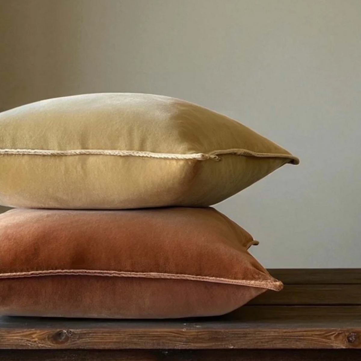 Fall Leaf Stonewashed Velvet Cushion