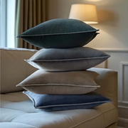 Pacific Green Stonewashed Velvet Cushion