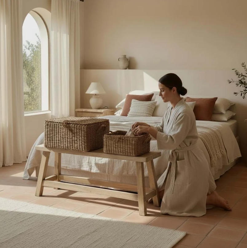 Natural Adriata Basket Trunk