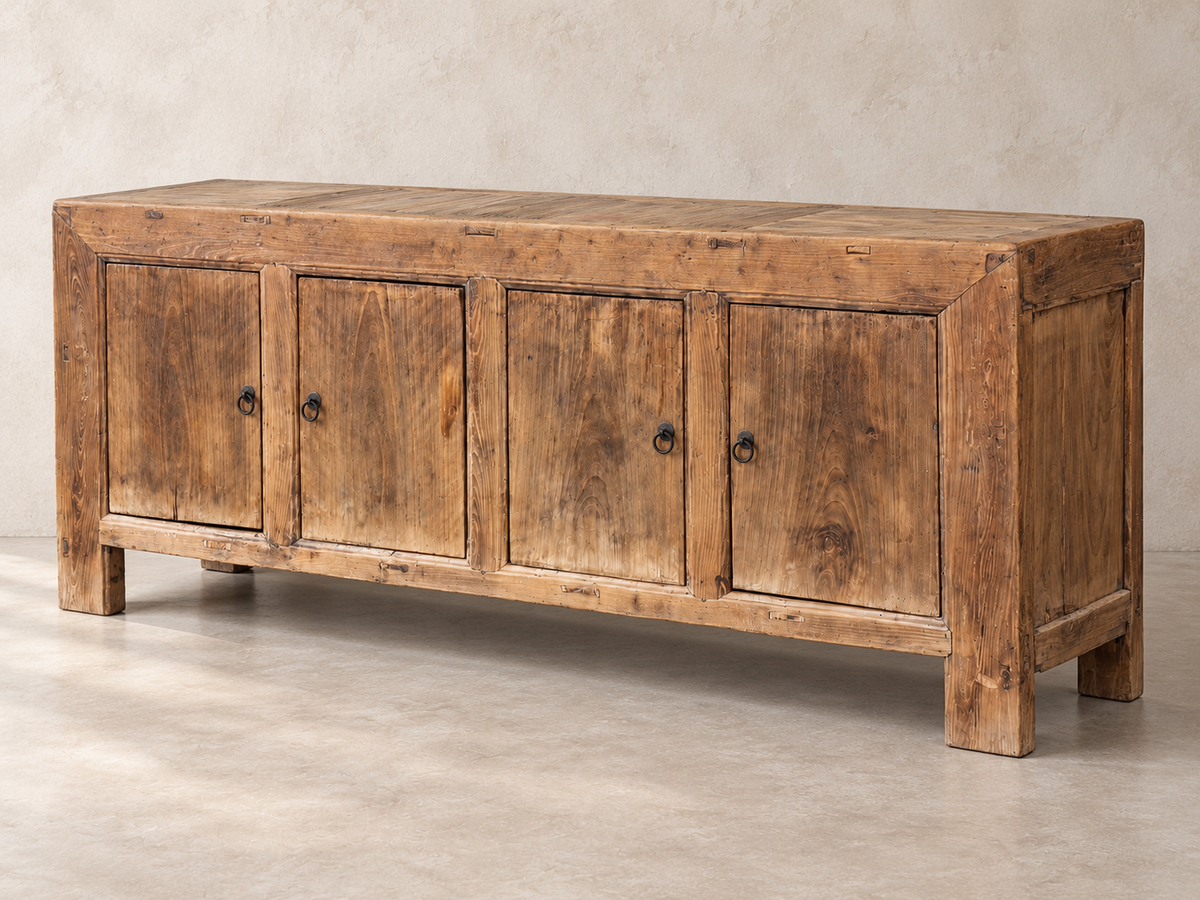 Vintage Restored Elm Sideboard