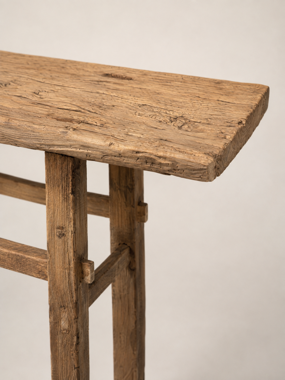 Vintage Elm Console Table