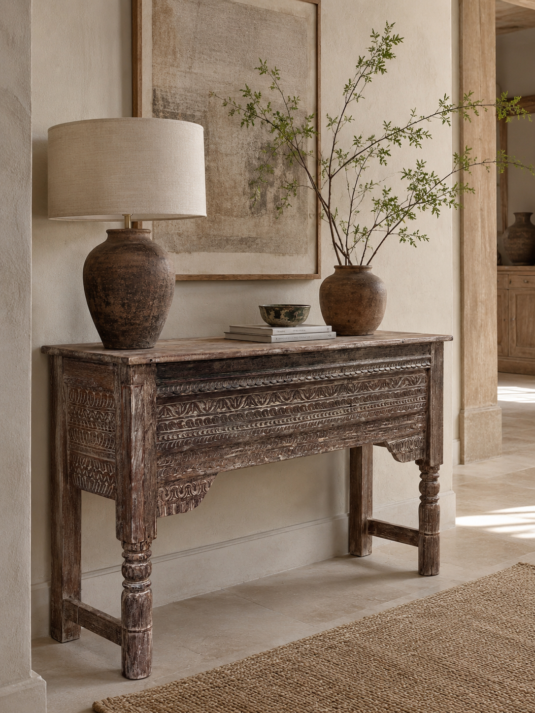 Vintage Carved Console