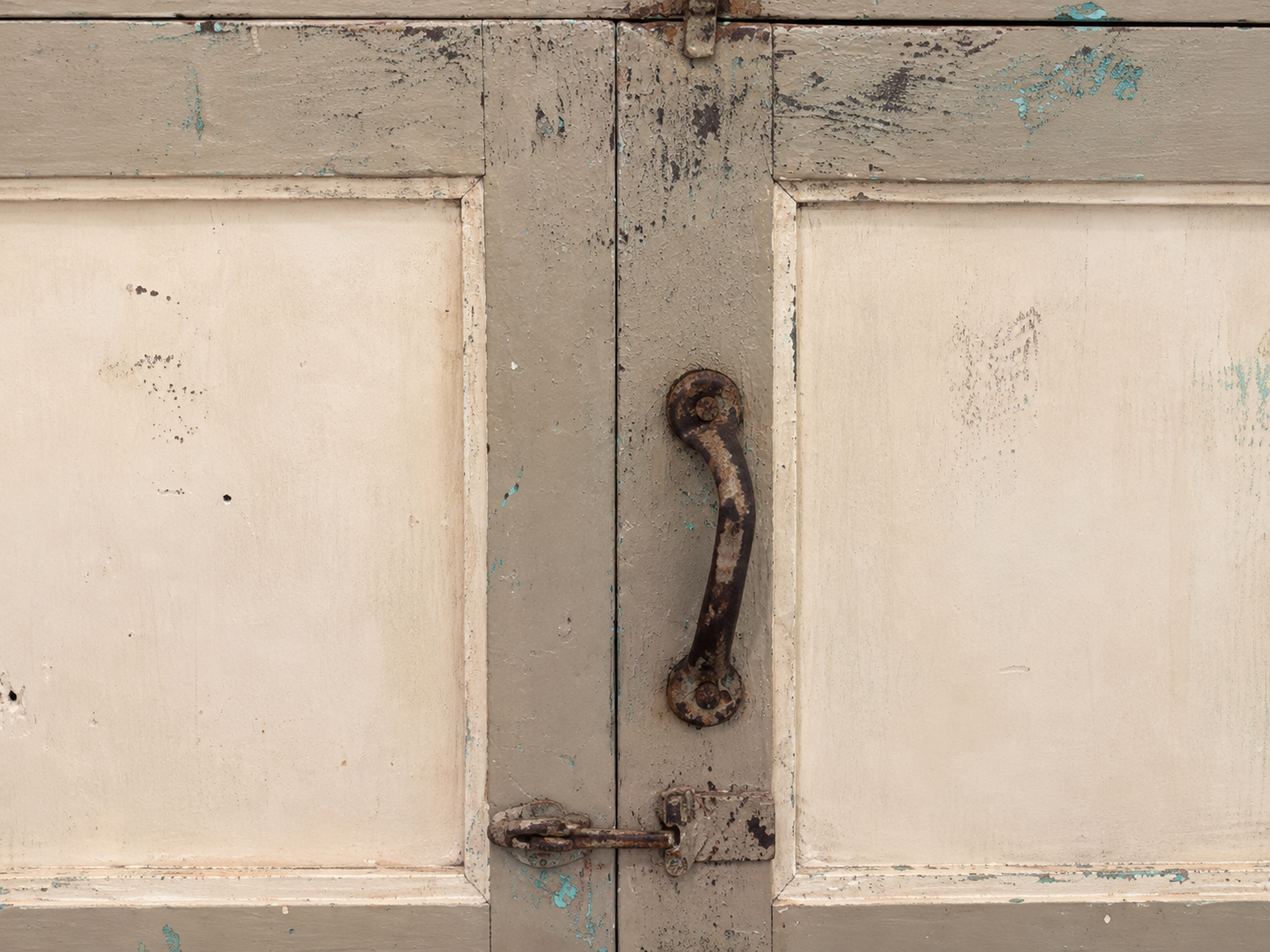 Vintage Painted Indian Cupboard