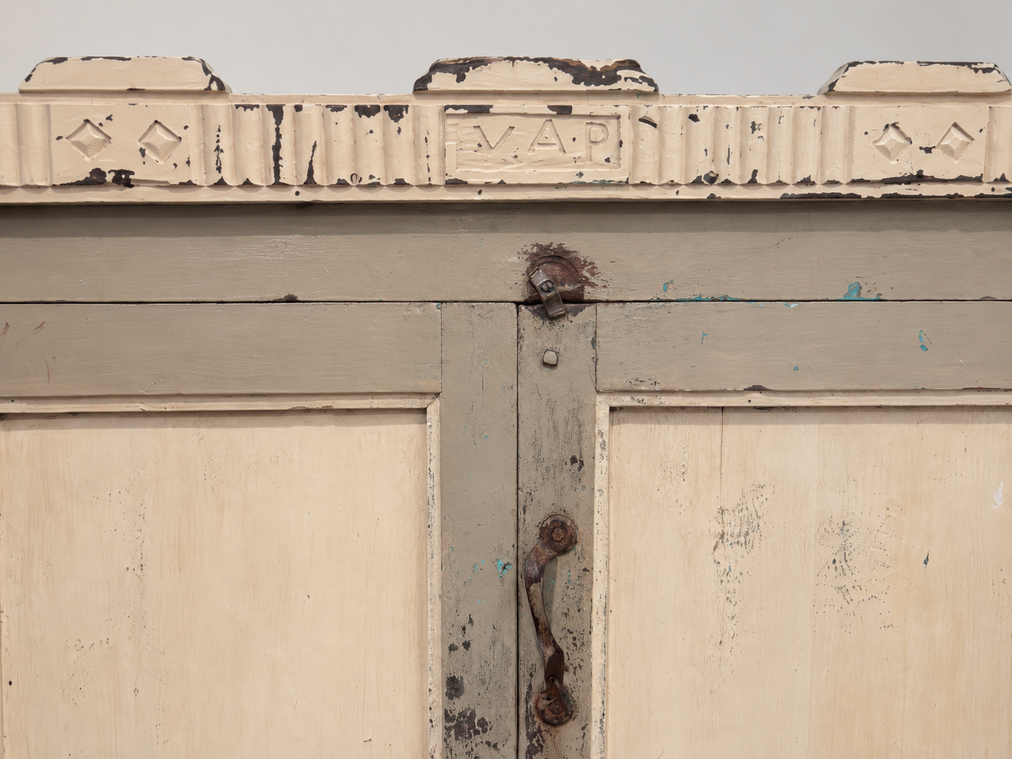 Vintage Painted Indian Cupboard