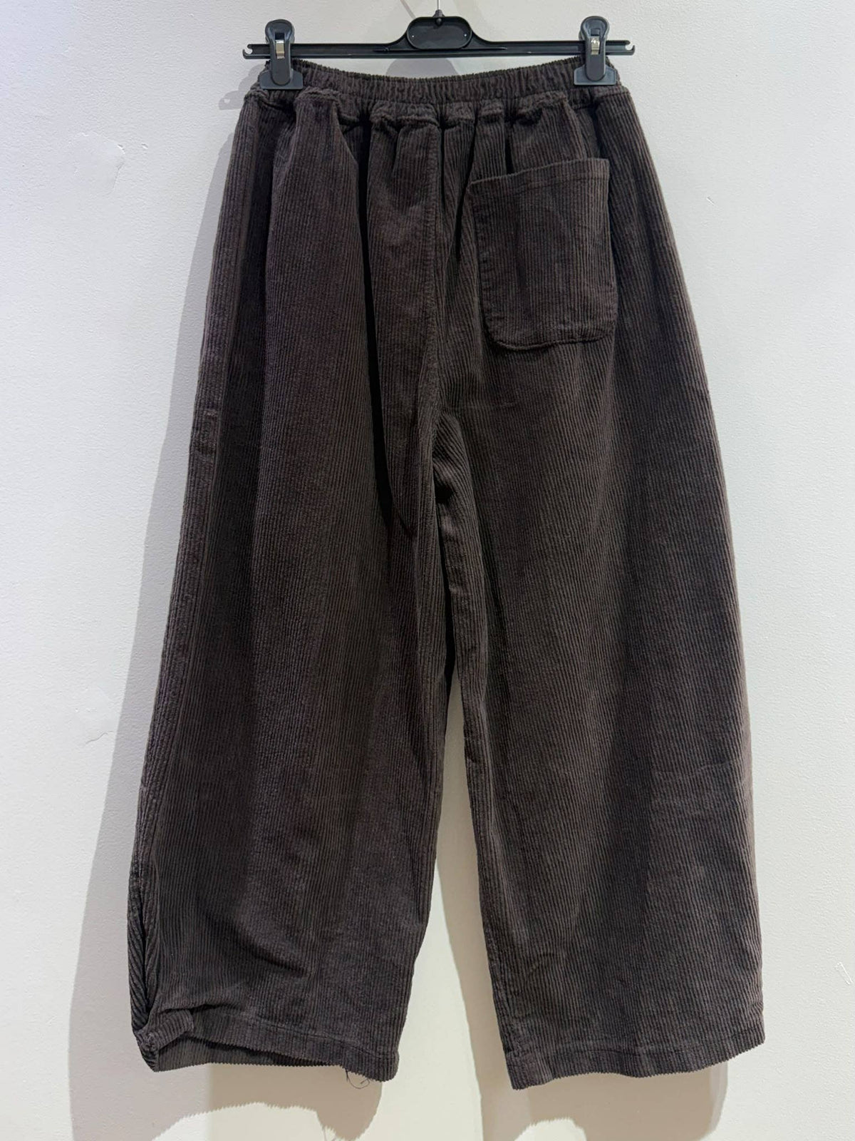 Pleated Velvet Cord Trousers
