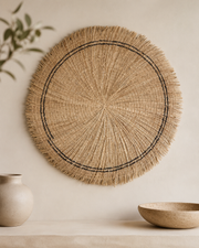 Malawi Handwoven Sun Wall Basket.