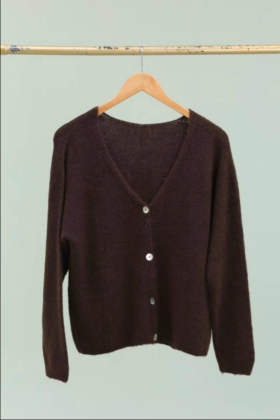 Alpaca V-Neck Cardigan