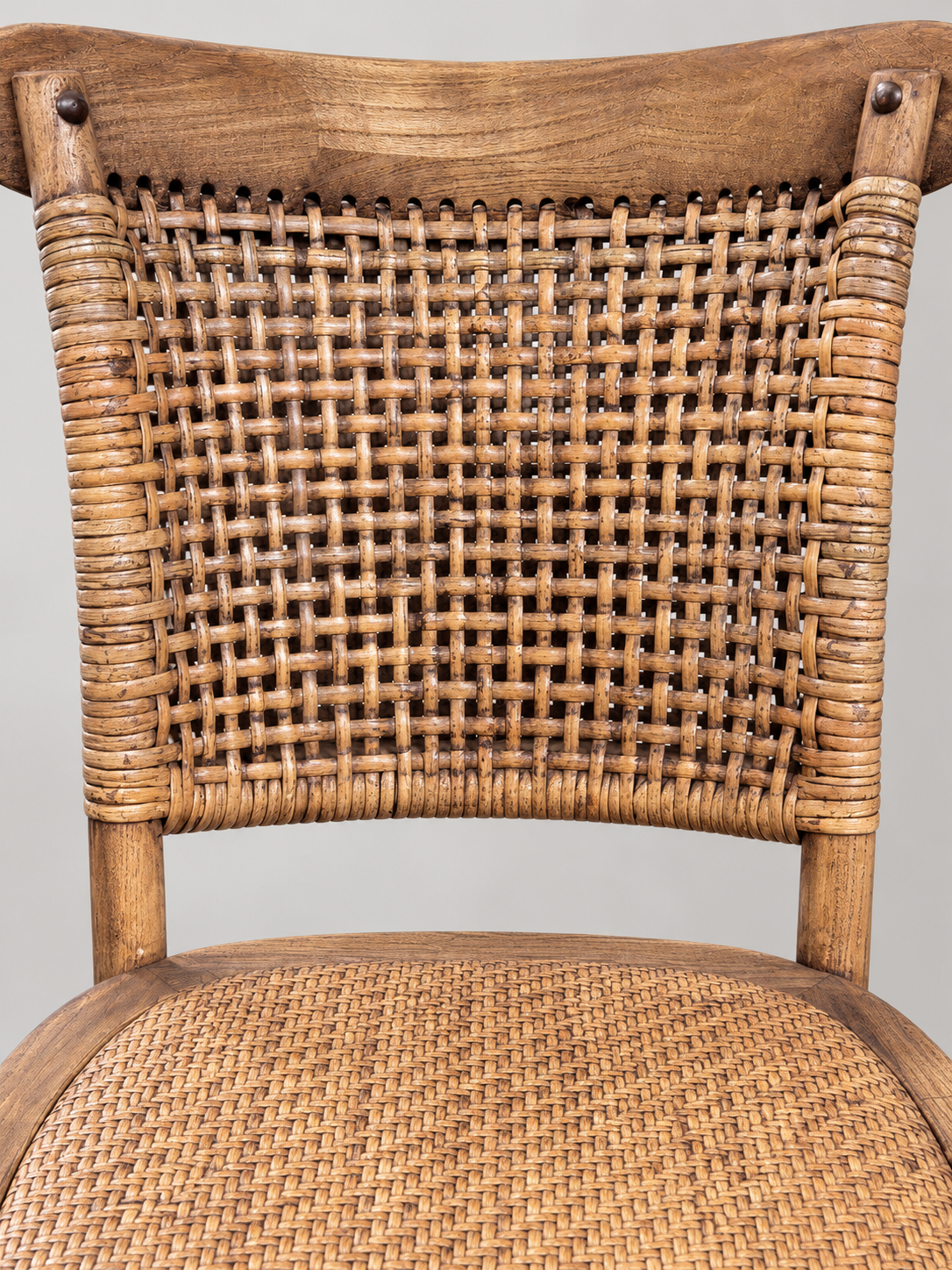 Woven Back Bar Stool