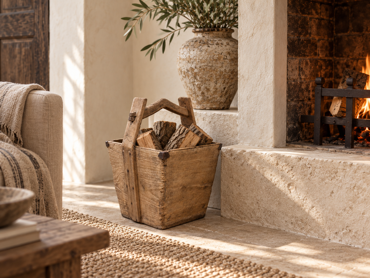 Vintage Rice Bucket