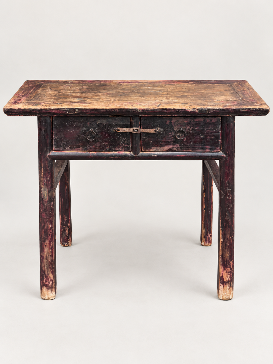 Antique Dark Wood Console
