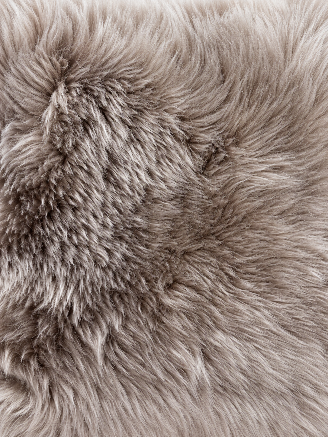Taupe Sheepskin Cushion