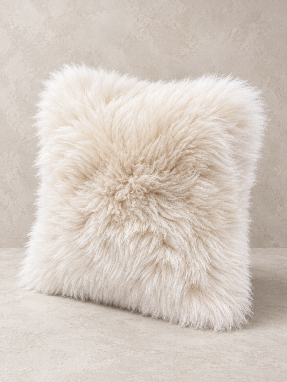 Linen Sheepskin Cushion