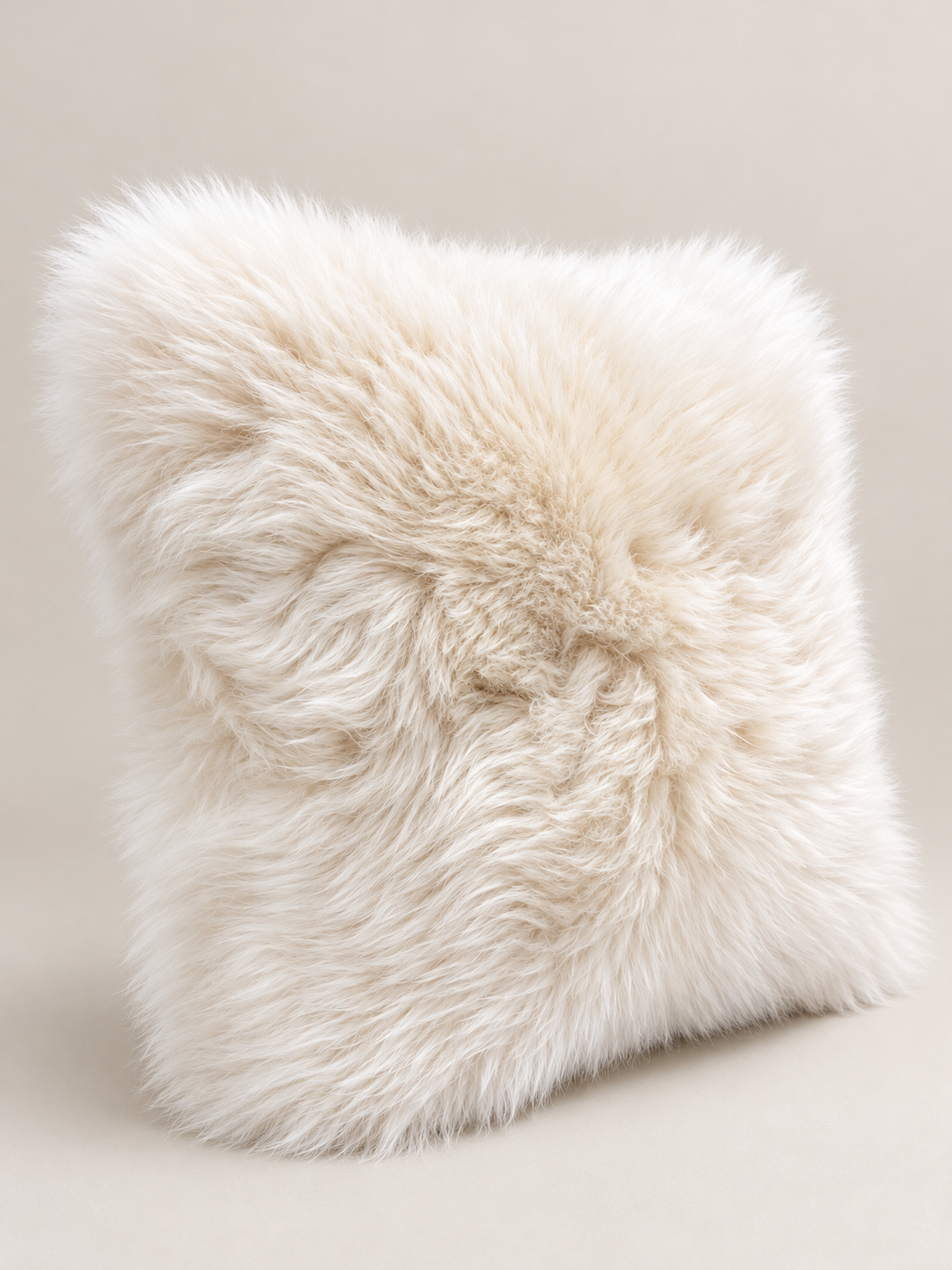 Linen Sheepskin Cushion