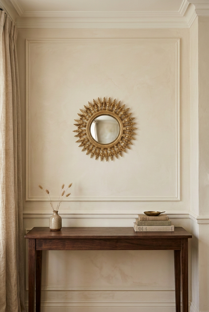 Lifestyle image revised with a smaller gold mirror