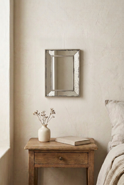 Lifestyle image with a smaller wall mirror