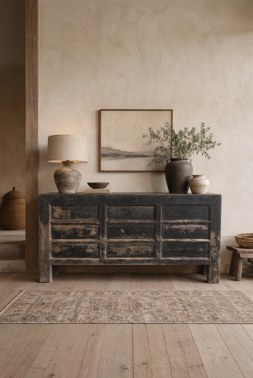 Portrait sideboard image composed for a final 3:4 crop