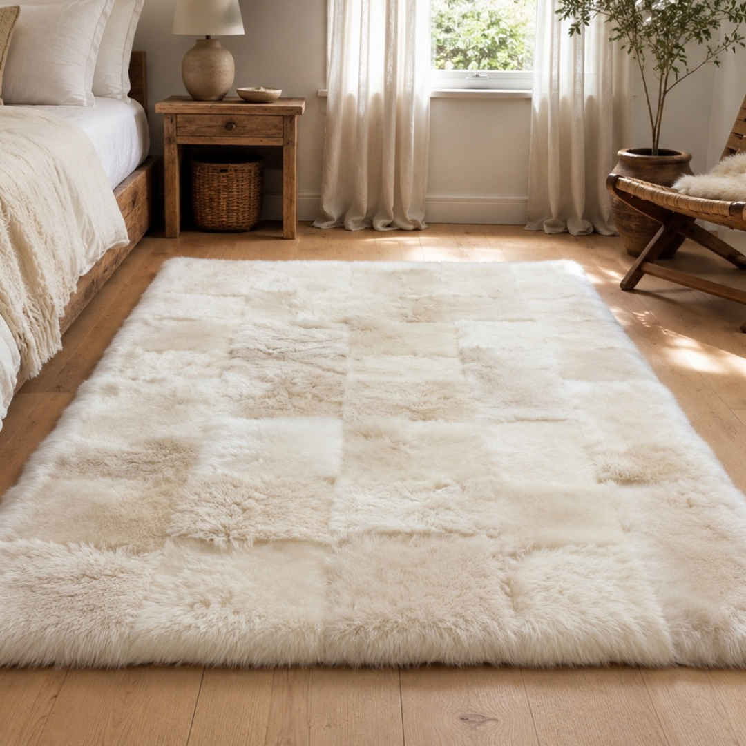 sheepskin rug large