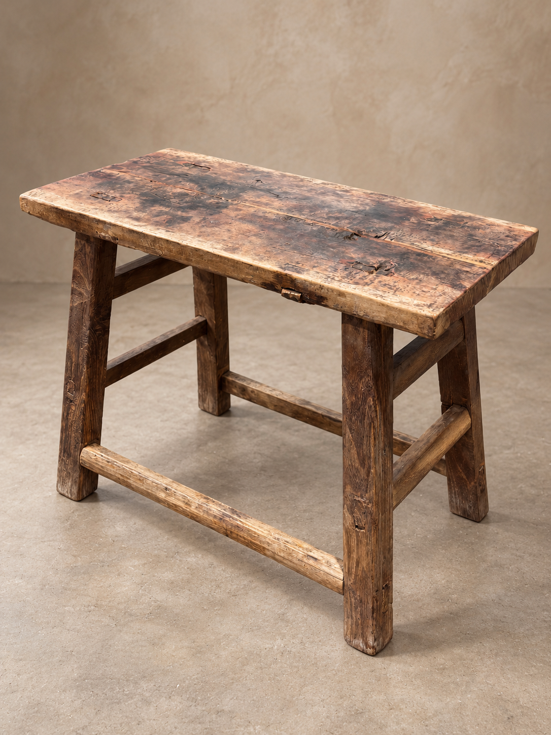 Antique Elm Side Table