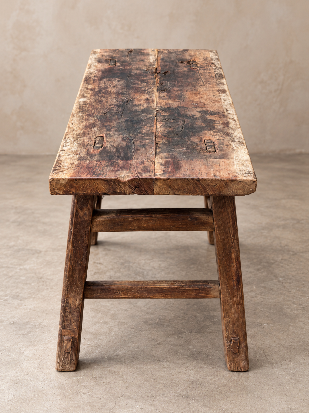 Antique Elm Side Table