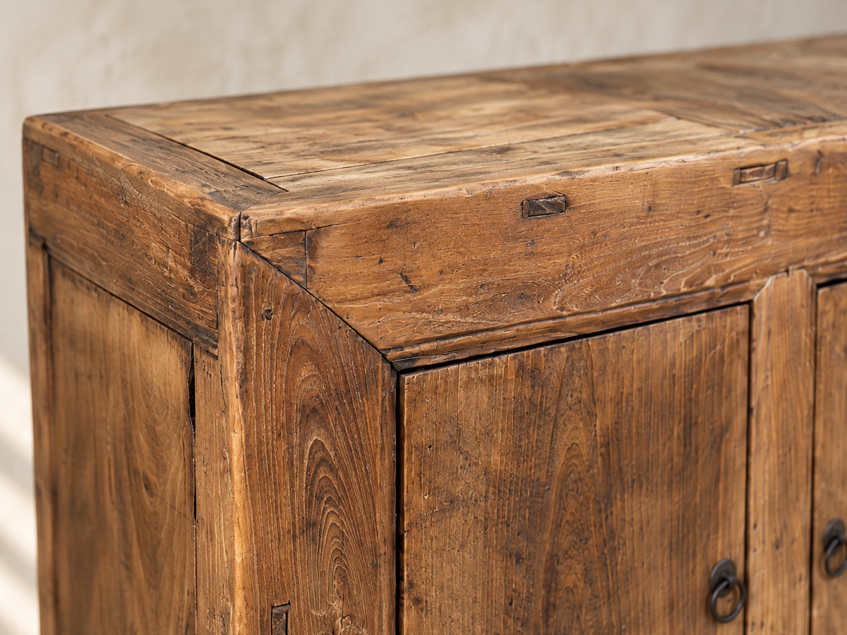 Vintage Restored Elm Sideboard