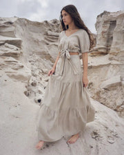 Natural Linen Skirt