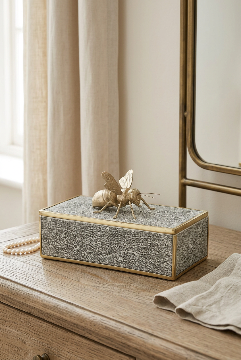 Society House lifestyle image featuring the decorative bee box