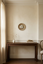 Society House lifestyle image featuring the gold petal mirror