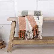 Pure Wool Throw - Woodland Stripe