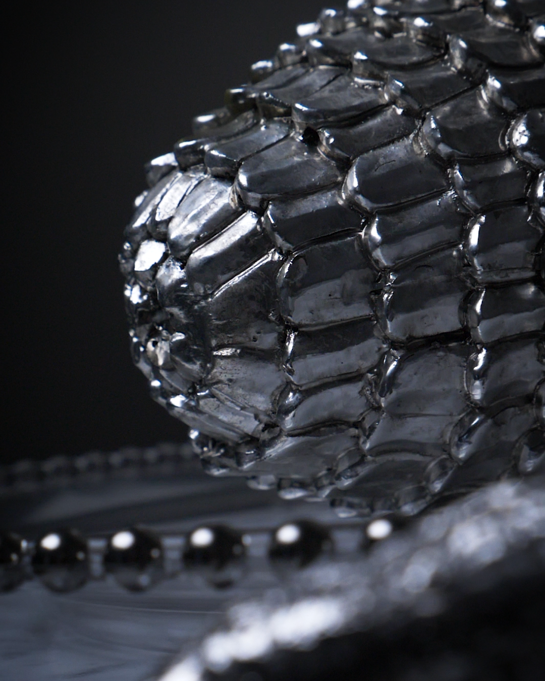 Silver Decorative Pine Cone
