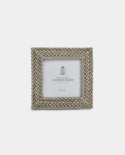 Silver 4 x 4" Plaited Photograph Frame