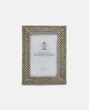 Silver 4 x 6" (10 x 15cm) Plaited Photograph Frame