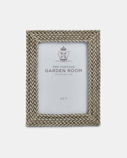Silver 5 x 7" Plaited Photograph Frame