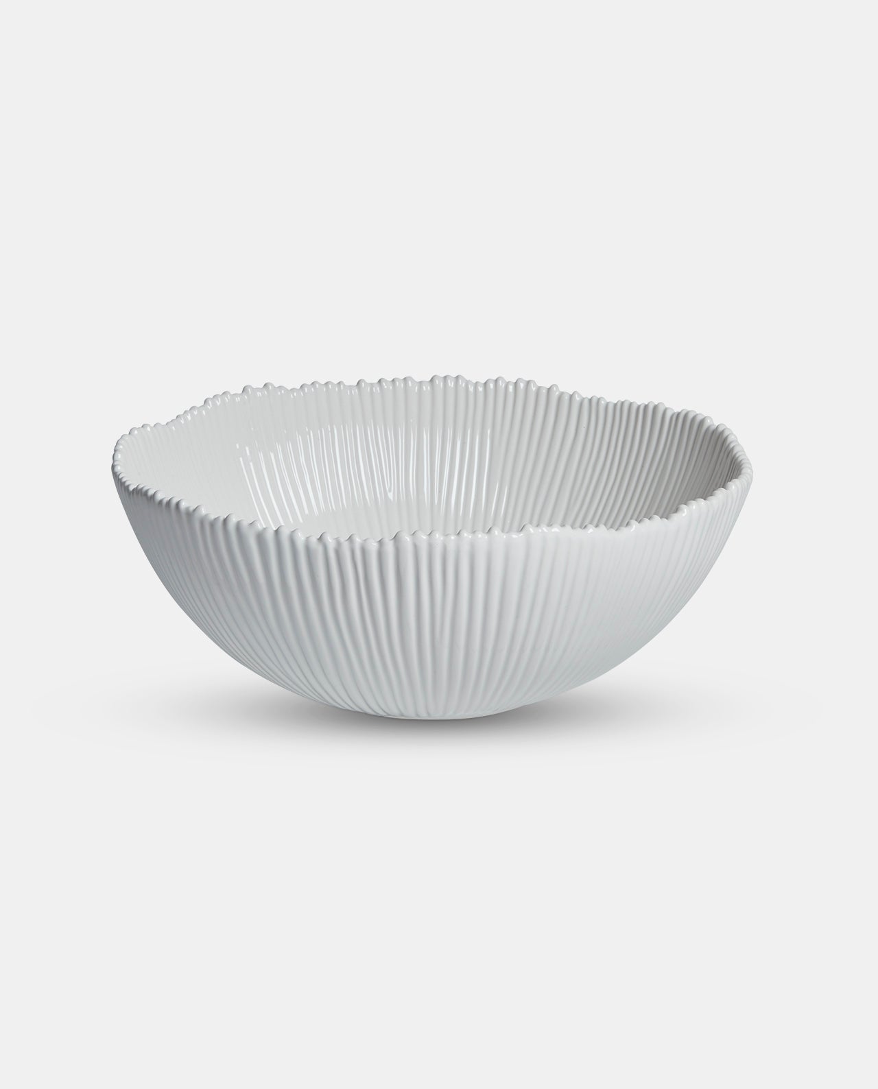 White Ceramic Salad Bowl