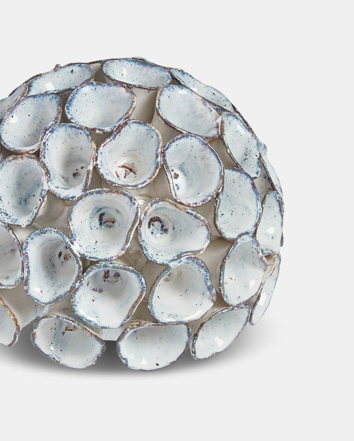 Aged White Ceramic Ornament Small
