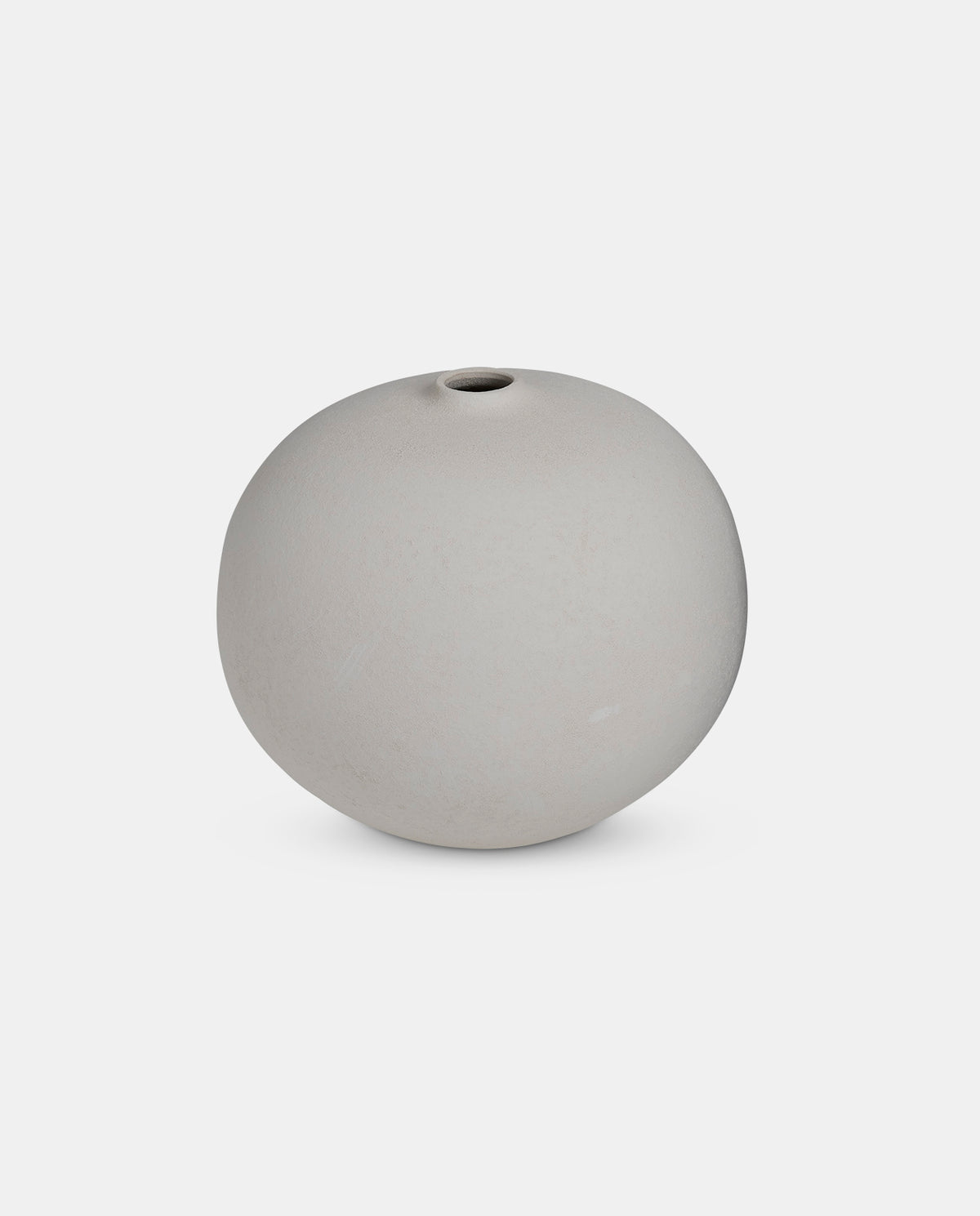 Biscuit Round Textured Vase