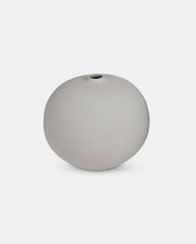 Biscuit Round Textured Vase