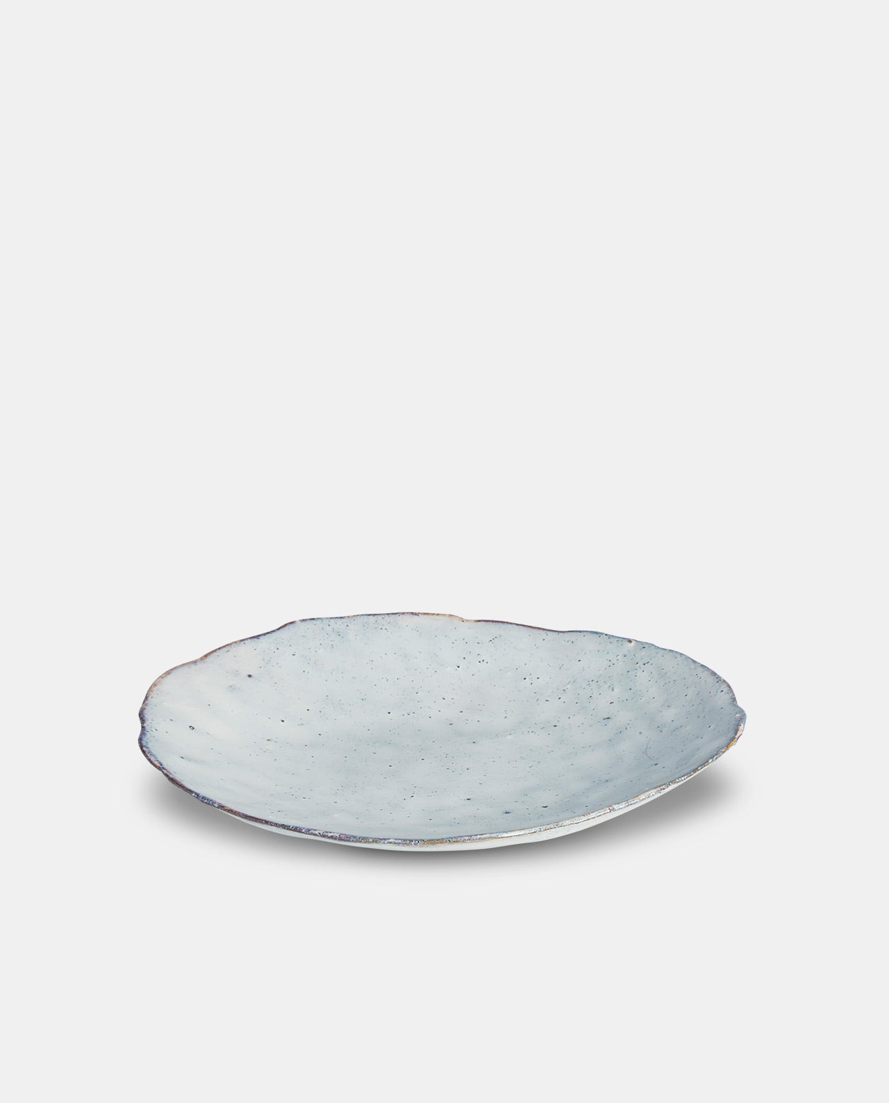 Aged White Ceramic Plate