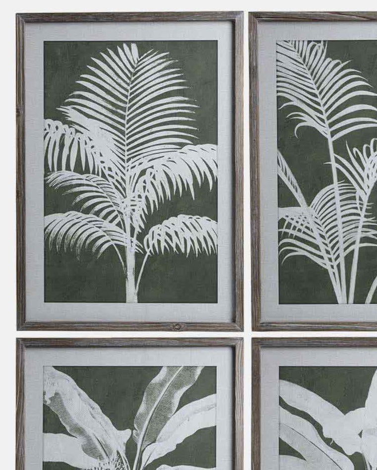 Botanical Framed Prints - Set of 4