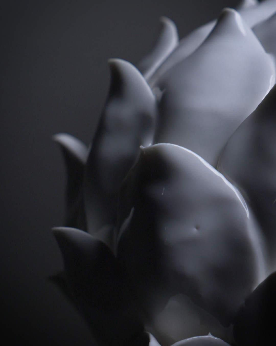 White Ceramic Decorative Artichoke