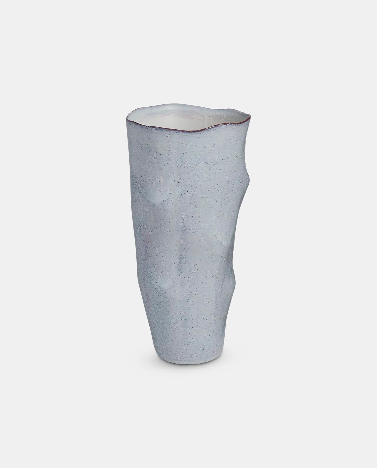 Aged White Ceramic Vase 39cm