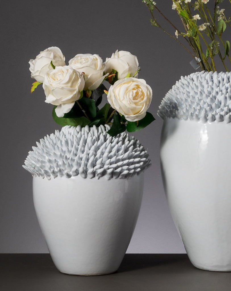 White Ceramic Decorative Vase