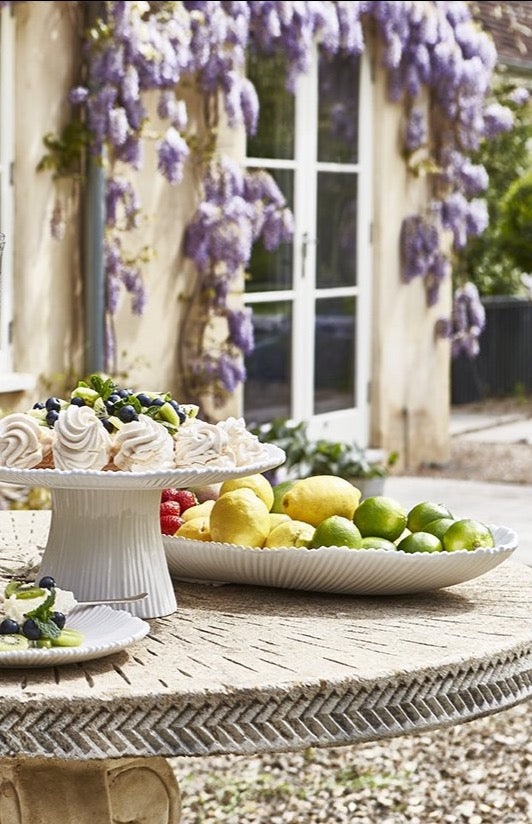White Ceramic Serving Plate