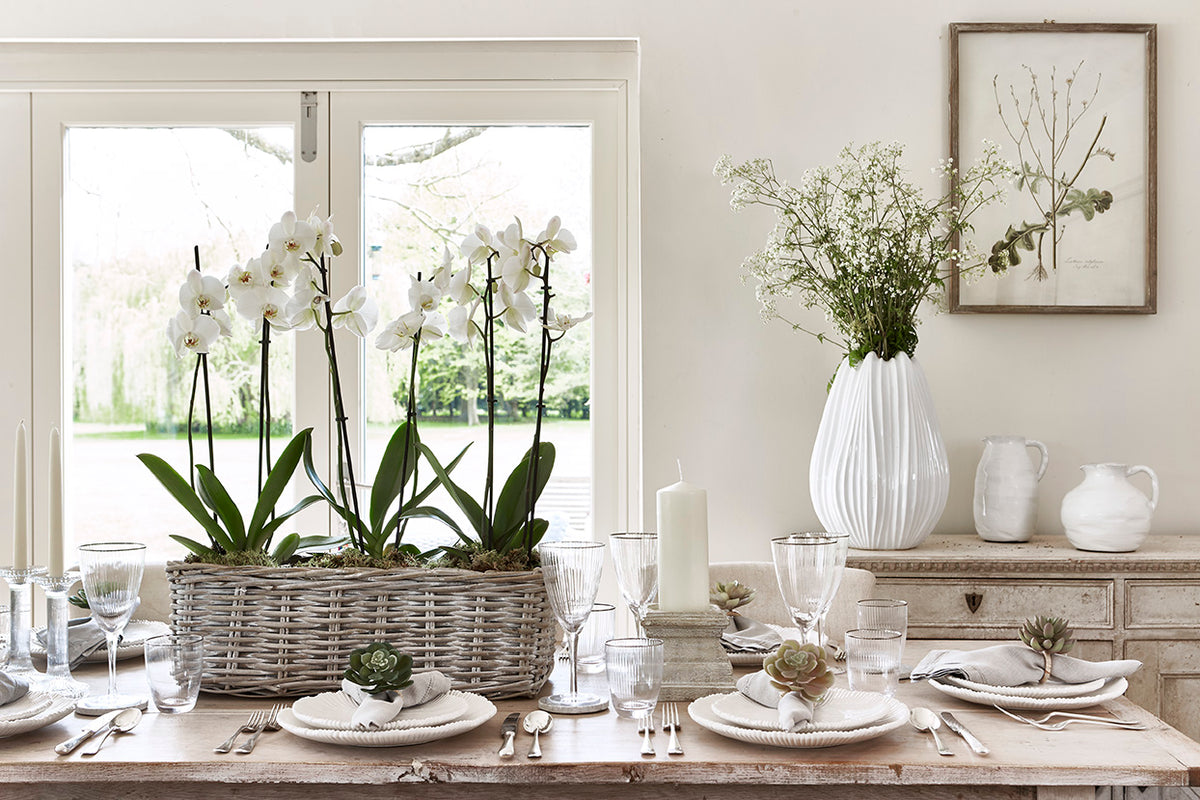 White Ceramic Decorative Vase No43