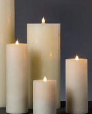 Ivory Wax 12 x 30cm LED Candle