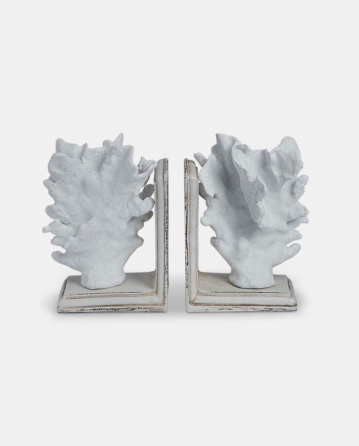 White Coral Bookends