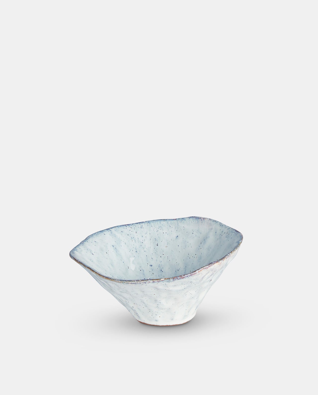 Aged White Ceramic  Bowl